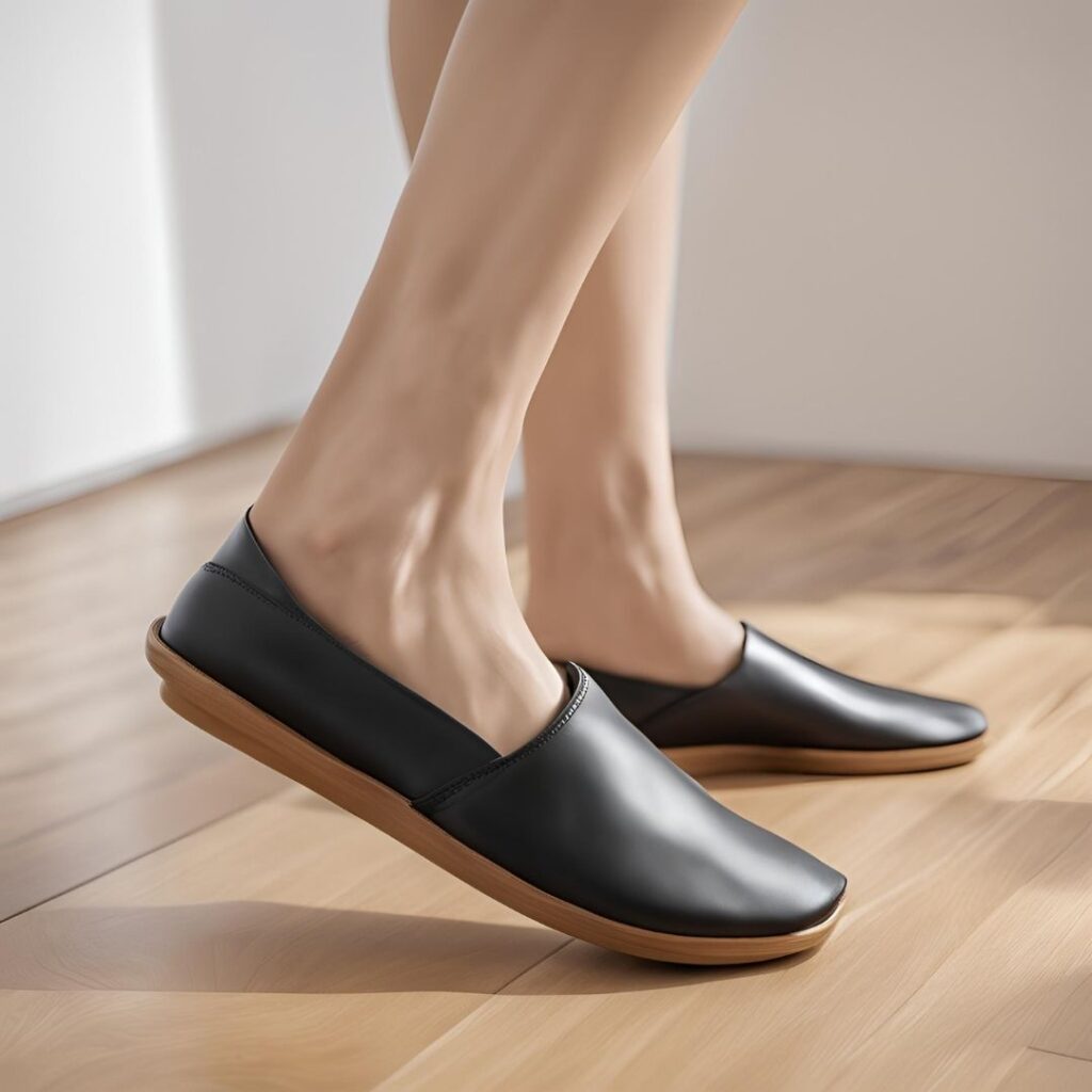 Easy-to-wear Korean slip-on shoes with a minimalist design, great for quick outings and effortless style.