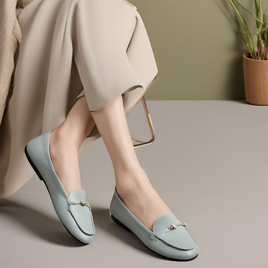 Soft, flexible Korean flats with a simple yet chic design, perfect for all-day comfort and versatile styling.