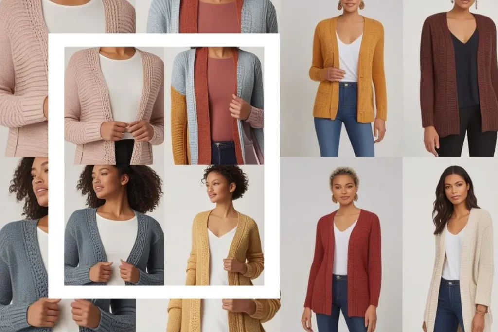 Cardigans are versatile layering pieces for any season, offering comfort and style for casual and formal occasions.