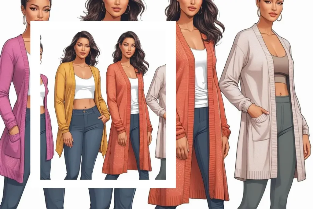 When choosing a cardigan, consider your body type. Petite figures suit shorter styles, tall figures suit longer styles, curvy figures suit defined waists, and athletic builds suit relaxed fits.