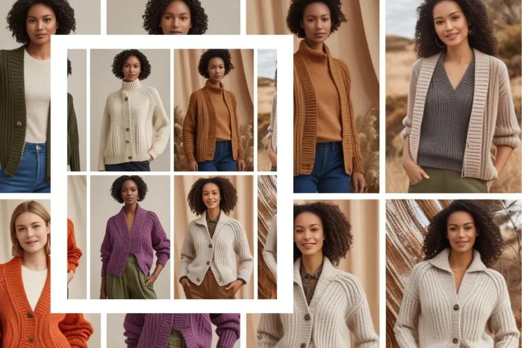Sustainable cardigans for women made from natural fibers like wool, cotton, or cashmere offer long-lasting style while being eco-friendly and versatile for any season.