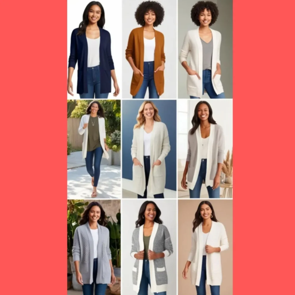 Cardigan outfits: stylish and comfortable. Move freely, express your style, and feel confident. Versatile pieces for outfits that blend style and comfort seamlessly.