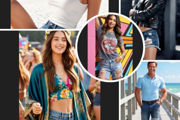 Denim shorts outfit