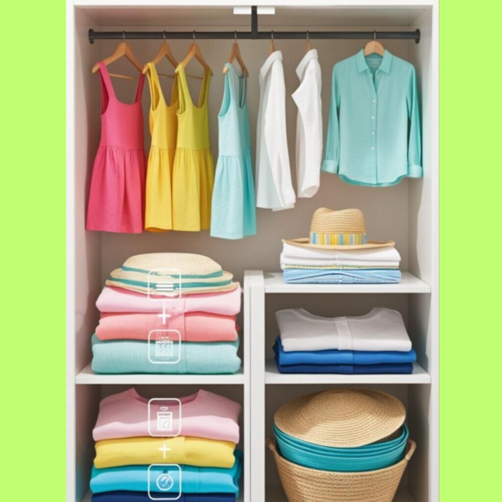 Embrace summer: Light fabrics, vibrant colors, playful prints, and stylish accessories elevate summer outfits.