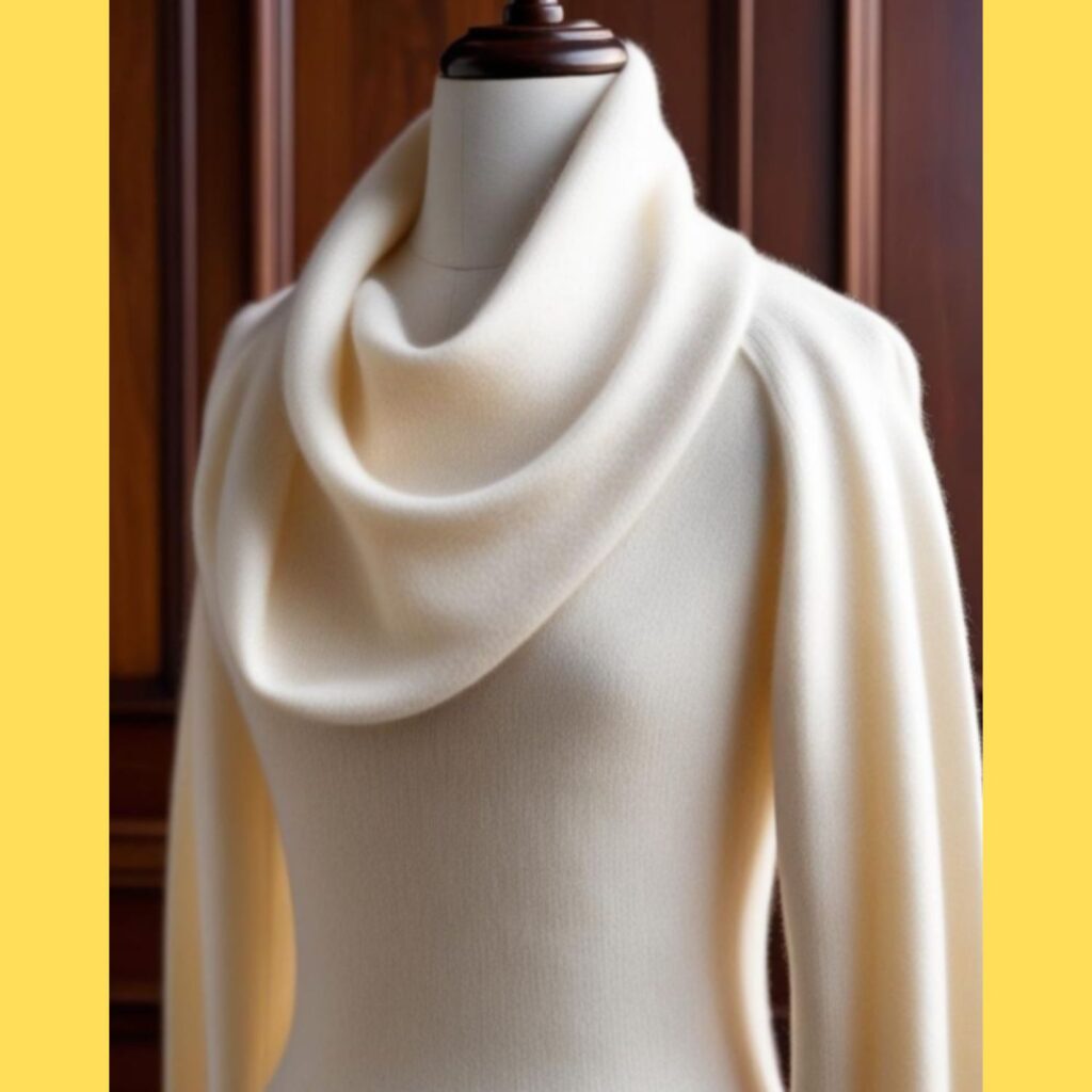 Luxurious warmth: high-quality winter cashmere sweater.
