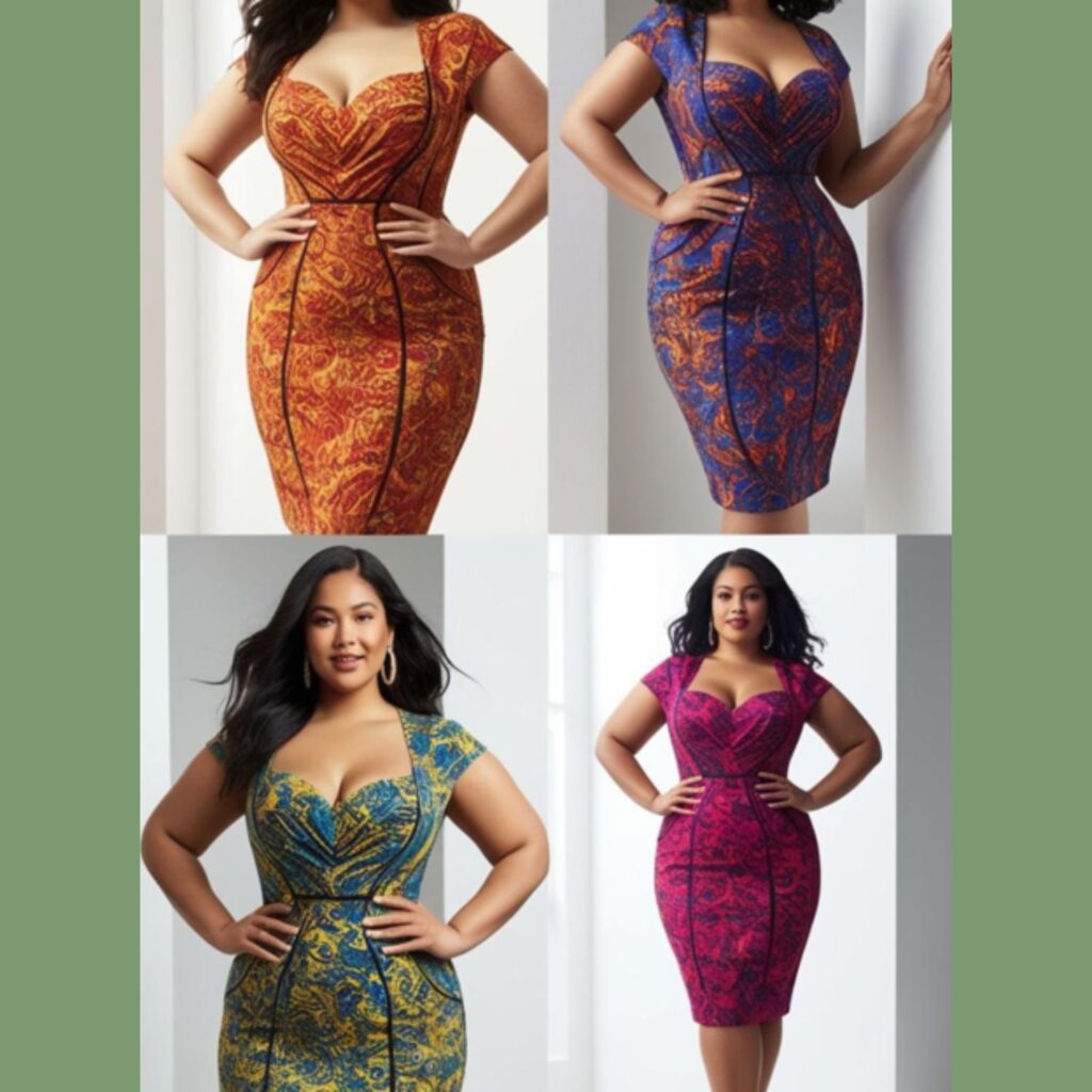 Vibrant or fine print bodycon dresses designed to embrace and flatter curves.