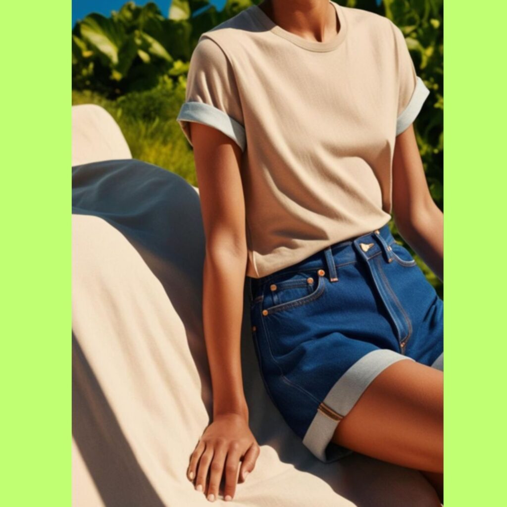 Summer casual: Classic shorts and t-shirts for a relaxed look.