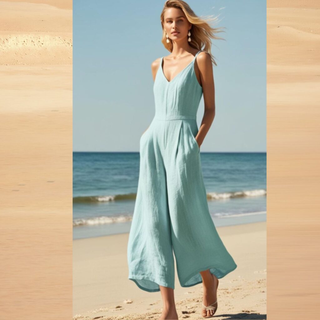 Jumpsuits offer a stylish and effortless option for summer, providing both coverage and comfort.