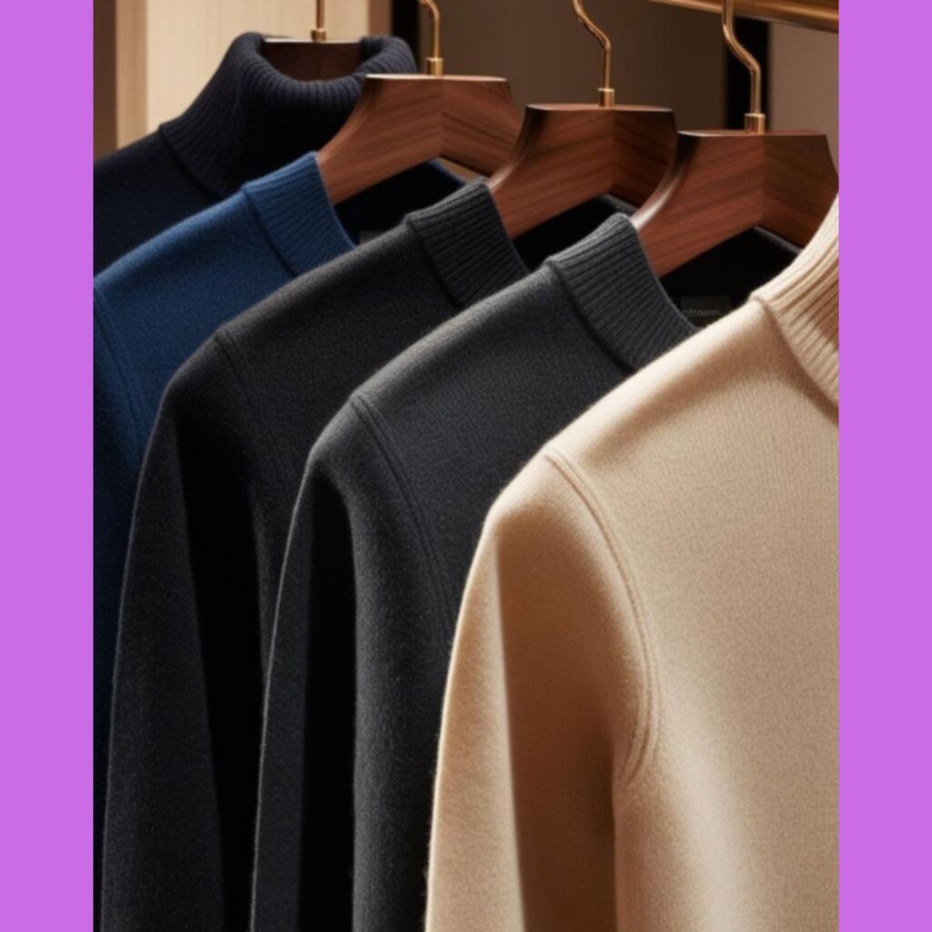 Cashmere sweaters for men: luxurious and warm winter investment.