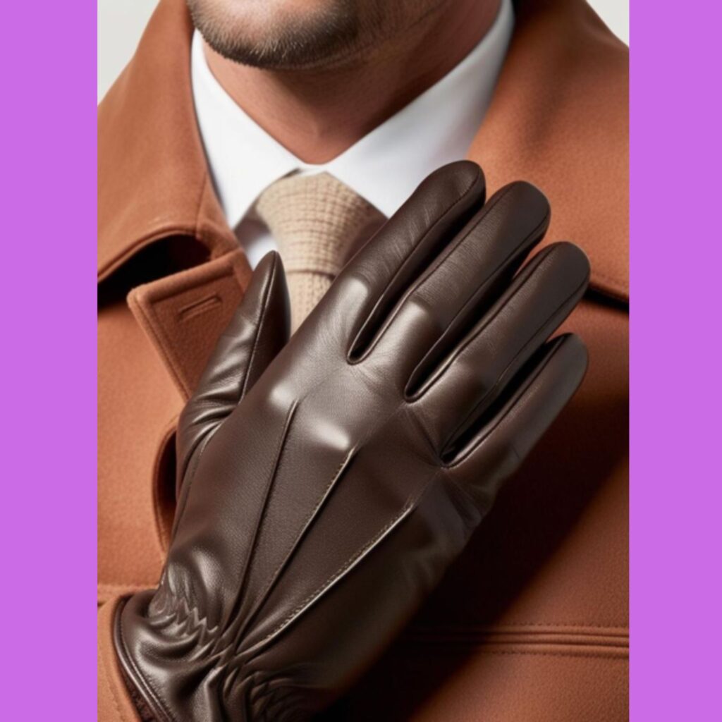 Leather gloves for men: adding class and sophistication to winter outfits.