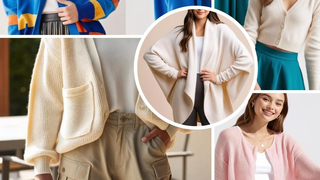cardigan outfit aesthetic