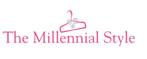 millennial style logo with modern text and fashion icon for fashion beauty and outfit blog