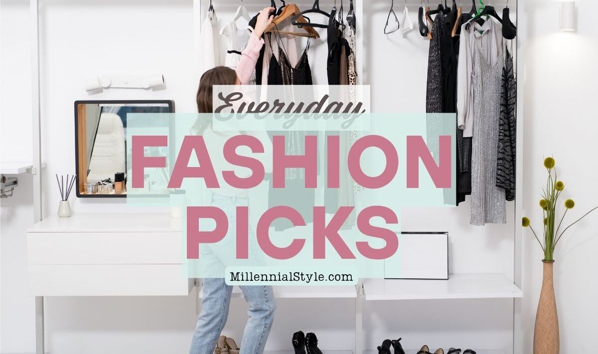 fashion outfit flat lay of pink and blush knit sweaters with tan leather purse, brown belt, earrings, and watch for stylish fall season outfit ideas